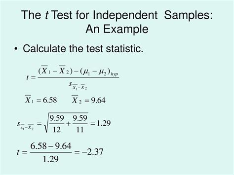 T-test for dependent Samples - ppt download