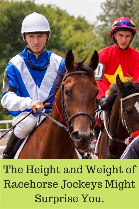 The Height and Weight of Racehorse Jockeys Might Surprise You | Racehorse, Jockey, Horse racing