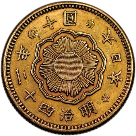 Japan Gold 10 Yen coin 1909|World Banknotes & Coins Pictures | Old ...