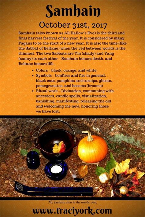 Samhain 2017 Simple Rituals and Infographic - Traci York | Beltane ...