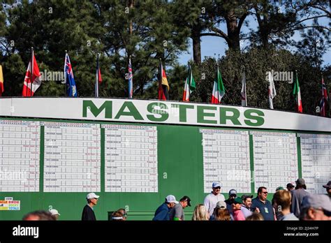 Augusta National Golf Club. 04th Apr, 2022. The Masters scoreboard ...