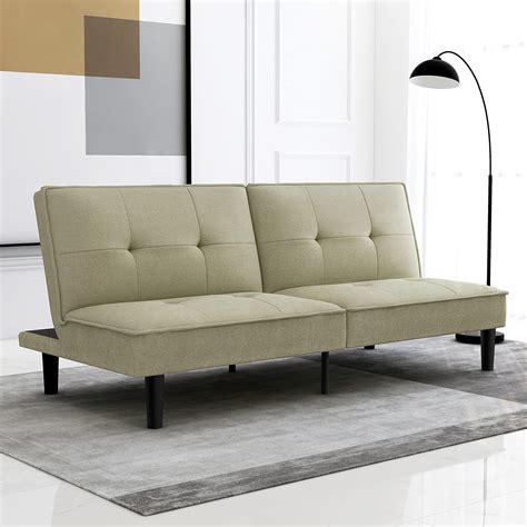 Buy IULULU Sofa Bed, Modern Convertible Armless Futon er Couch Daybed for Studio, Apartment ...