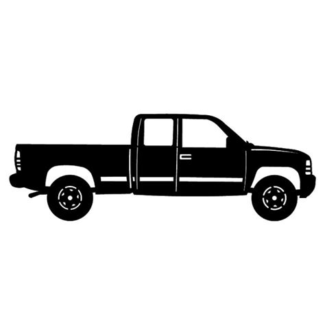 Pickup Truck Silhouette at GetDrawings | Free download