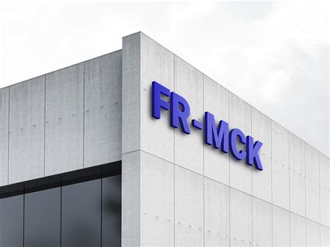 Free logo on building mockup - Instant Download