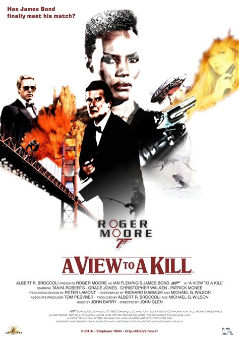 'A View To A Kill' - Poster 1 | James bond movies, James bond movie posters, Bond movies