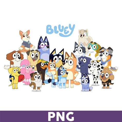 Bluey Character Png, Bingo Png, Family Bluey Dog Png, Bluey - Inspire Uplift