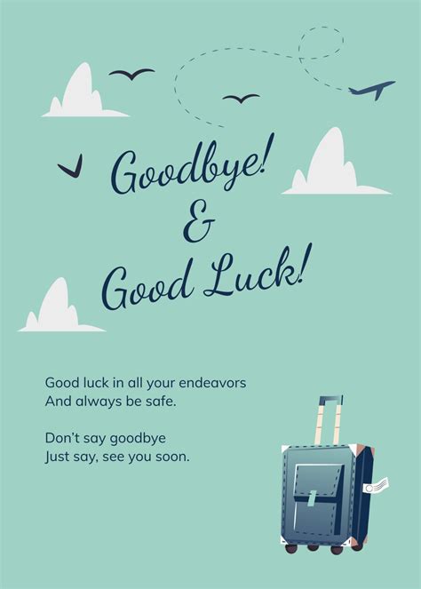 FREE Farewell Card Templates & Examples - Edit Online & Download | Template.net