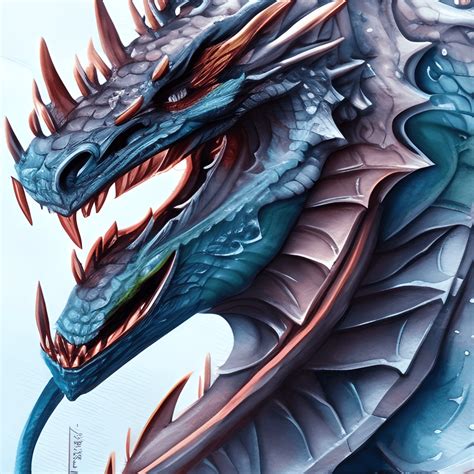 Dragon Fire Watercolor Painting by Artgerm · Creative Fabrica