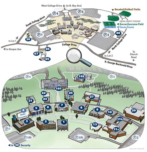 Ocean County College Campus Map