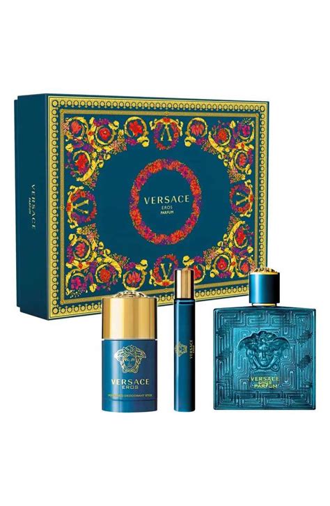 VERSACE EROS MEN Gift Set EDT 100ml + 10ml + Deo Stick 75g | LINE SHOPPING