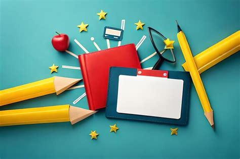 Premium AI Image | banner back to school stationery education element ...