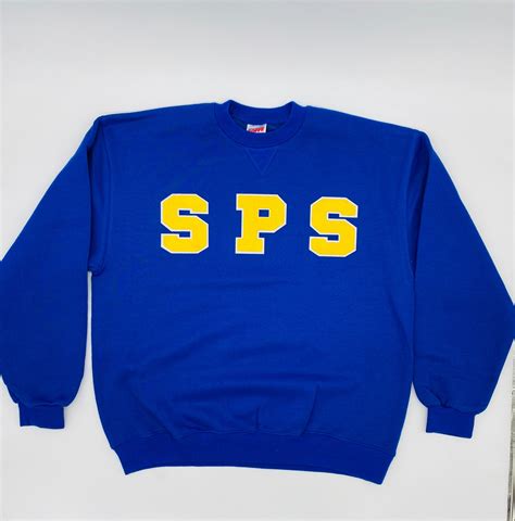 SAMPLE. School Uniform Chenille School Initials Sweater. AVAILABLE FOR ...