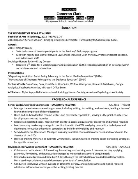 5 Law School Resume Templates: Prepping Your Resume for Law School - School of Law - University ...