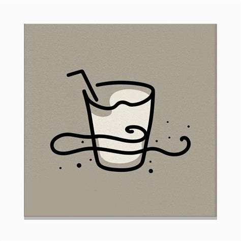 Iced Coffee cup Canvas Print by coffeu - Fy