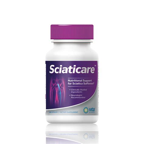 Sciatica Pain Relief Supplement Sciaticare Clinical Strength 60 Capsules - RomeoRegimen