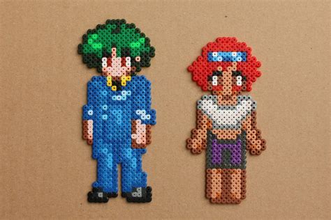 Cowboy Bebop Spike Ed Perler Bead Sprite Art Anime | Etsy | Diy perler ...