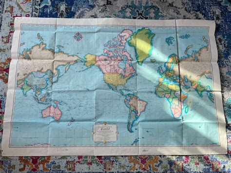 Vintage Rand Mcnally Cosmopolitan World Map - Etsy