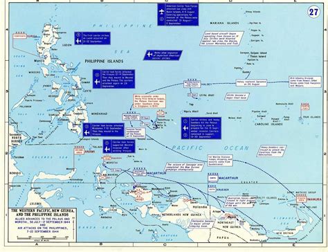 [Map] Map depicting Allied advances in the southwestern Pacific Ocean ...