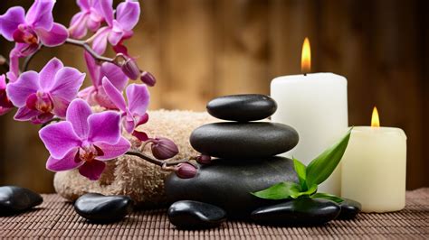 Candle, Orchid, Spa, Towel 4k, HD Wallpaper | Rare Gallery