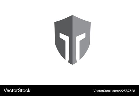 Creative knight shield logo symbol Royalty Free Vector Image