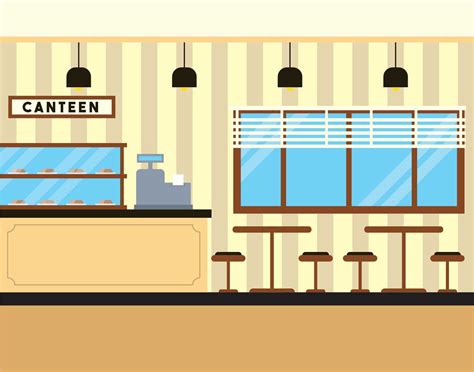 Canteen vector illustration 168284 Vector Art at Vecteezy