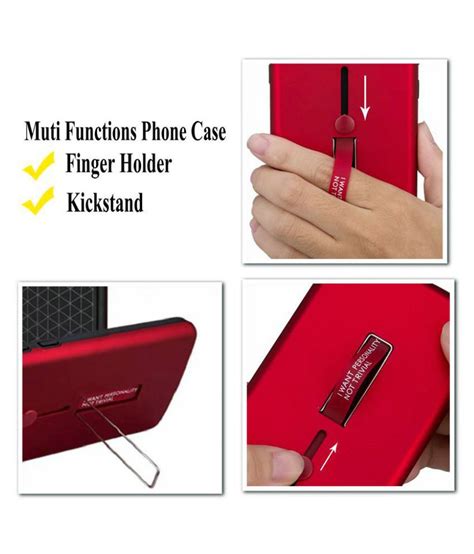 Vivo Y81 Cases with Stands SpectraDeal - Red Personality Cover Ruber ...