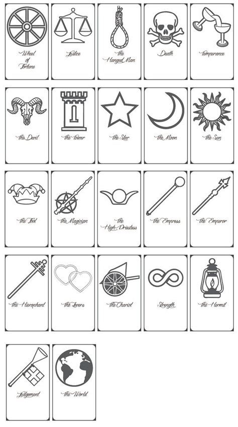 FREE Printable Tarot Cards