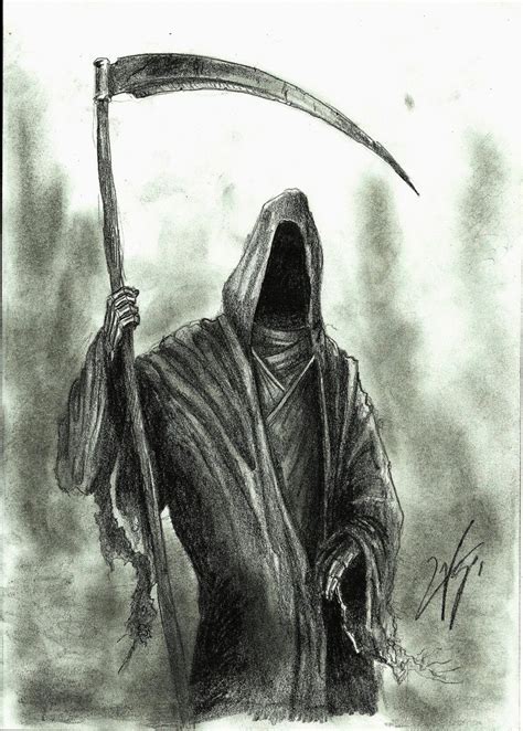 Grim Reaper Sketch at PaintingValley.com | Explore collection of Grim ...