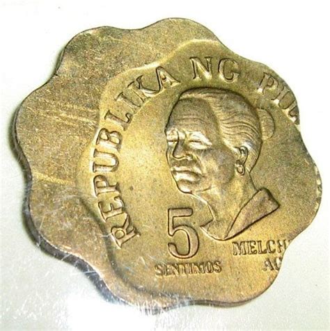 Philippine Money - Peso Coins and Banknotes: 5 Centavo Error Coin - Ang ...