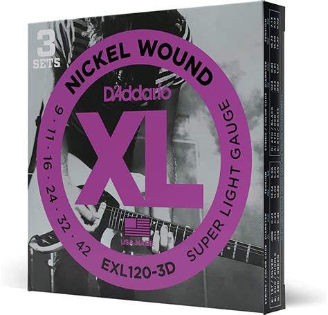 Amazon.com: D'Addario Guitar Strings - XL Nickel Electric Guitar ...