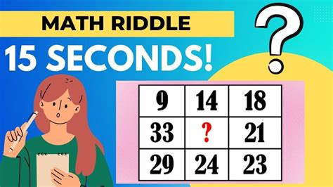 Math Riddles: Can you Solve a Math Table Puzzle In 15 Seconds? Test your IQ here!