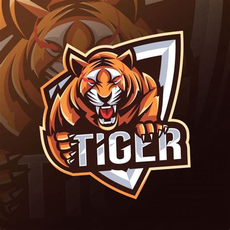 Premium Vector | Tiger mascot logo esport design | Abstract logo, Flower logo inspiration ...