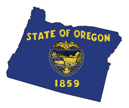 Oregon Map Counties Outline Isolated Oregon Map Political Vector, Isolated, Oregon Map ...