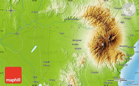 Physical Map of Tulunan