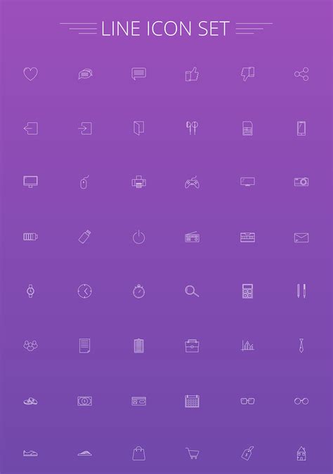 Line Icon Set ~Free For Commercial and personal use~ on Behance