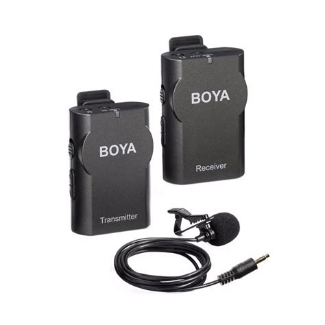 BOYA BY WM4 Professional Wireless Microphone System Lavalier Lapel DSLR ...