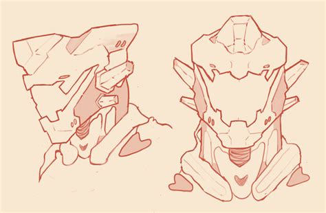 ArtStation - Mech head concept design