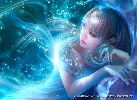 Wallpaper Anime Girls Blonde Artwork Water Fantasy Art X | The Best ...