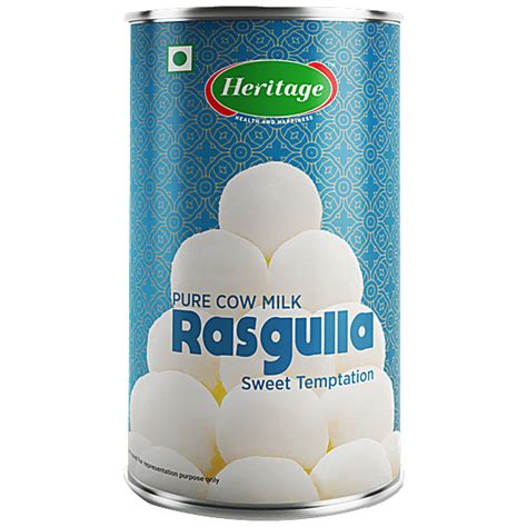Buy Heritage Rasgulla - Made With Pure Cow Milk, Soft, Fluffy, Juicy Online at Best Price of Rs ...