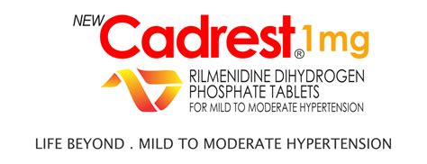 Rilmenidine Dihydrogen Phosphate tabets, Cadrest 1mg - Taj Pharma - Taj ...