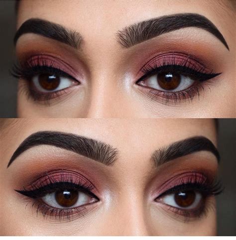 Burgundy eyes Eyeshadow For Brown Eyes, Smokey Eye For Brown Eyes, Dark Brown Eyes, Eyeshadow ...