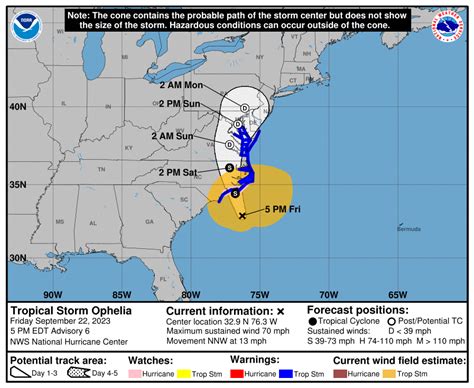 Path Of Tropical Storm Ophelia 2024 - Merry Stormie