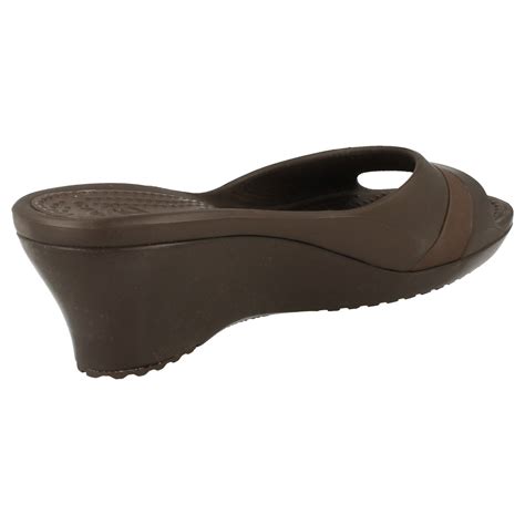 Crocs 'Sassari' Ladies Open Toe Wedge Sandals | eBay