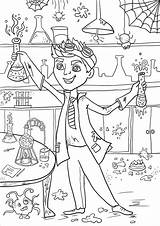 Scientist Coloring Pages  Cool sketch template