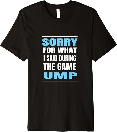 Amazon.com: Mens Funny Baseball Softball Umpire Lover Sports Fan Gift Premium T-Shirt : Clothing ...