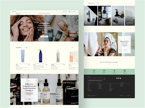 Cosmetic Company Website (Design Concept) by Ryo Takara on Dribbble