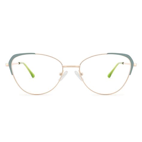 Crystal Cat Eye Green Glasses - Aoolia.com