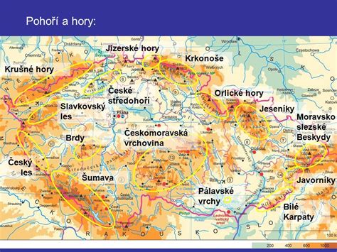 Mapa Hory čr | MAPA | Teaching geography, Czestochowa, Geography