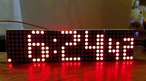 Arduino Digital Dot Led Matrix Max Clock With Temperature Ds | My XXX ...