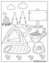 Free Camping Coloring Pages Pdf  Printable Templates sketch template